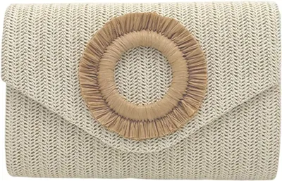 Produktbild von Strohhandtaschen für Damen und Mädchen, Abendclutches, Handtaschen, Schultertaschen, Sommer-Umhängetaschen, Strandtaschen