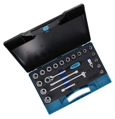 Produktbild von HAZET 880-2, Steckschlüssel-Satz, 3/8", Metrisch/imperial, 22 Kopf/Köpfe, 10 mm, 3/8"