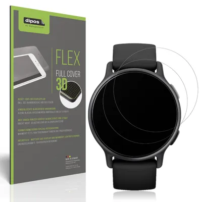 Produktbild von 2x Full Cover Schutzfolie matt für Garmin Vivoactive 5 Panzerfolie Anti-Shock