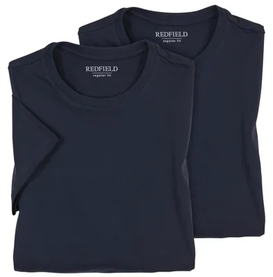 Produktbild von Redfield Doppelpack T-Shirts Übergröße dunkelblau