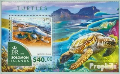 Produktbild von Briefmarken Salomoninseln 2015 Mi Block 443 (kompl. Ausg.) postfrisch Schildkröten
