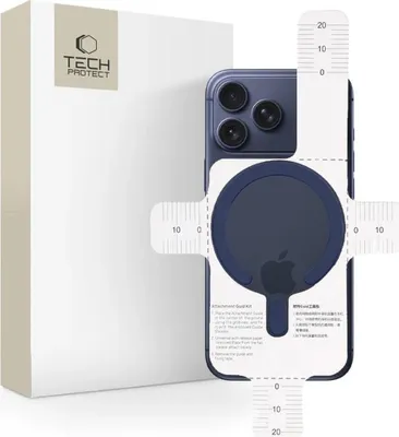 Obrázek produktu pro Magnetické desky Tech-Protect MMP-200 Magnetic MagSafe Ring pro pouzdra bez Magsafe, tmavě modrá