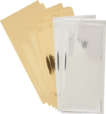 Produktbild von Metallic-Transferfolie, 22 x 10 cm 4 x Gold, 2 x Silber