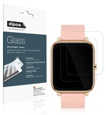 Obrázok produktu pre 2x ochranná fólia pre Kalinco CS201C Smartwatch - anti-shock 9H fólia dipos Glass plastové sklo