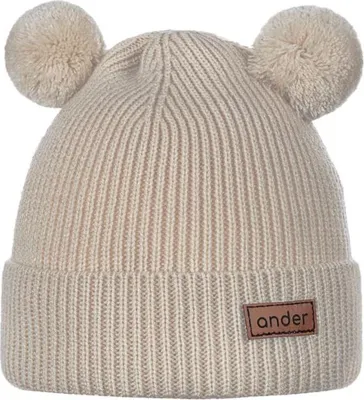 Obrázok produktu pre Detská čiapka s brmbolcom TEDDY BOY BEIGE