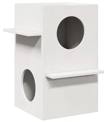Productafbeelding van Houten Kattenhuis met Dak en Treden