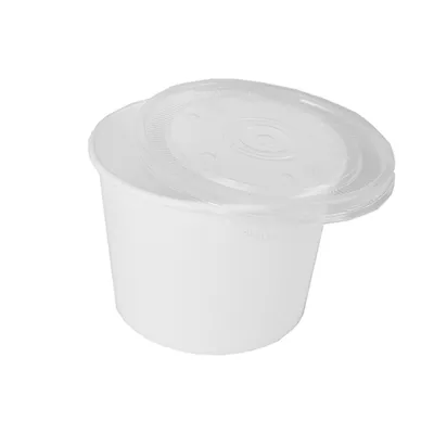 Produktbild von STARPAK Suppenbecher rund "To Go" weiß 500 ml aus Pappe 50 Stück (ohne Deckel)