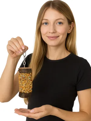 Produktbild von Jr Farm Pick'n'fun Papageien-Snacks Mit Holzspielzeug - 185G Knabbermix Für Vögel