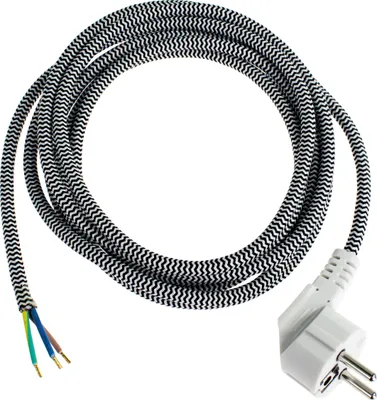 Image de as-Schwabe 87202 as-Schwabe Aderendhülsen Netzkabel Bügeleisen 3,0 m schwarz
