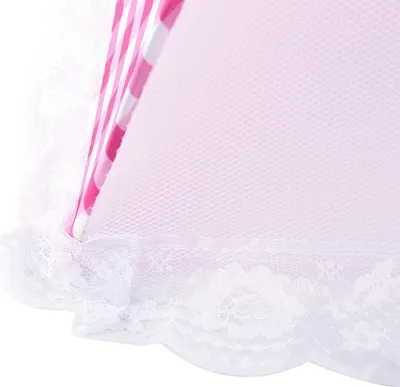 Obrázek produktu pro Collapsible Food Umbrella Cover Pop Up Dome Mesh Fly Wasp Insect Net BBQ Kitchen Pink