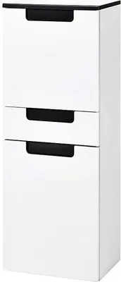 Produktbild von Midischrank MERANO-03 Hochglanz weiß, grau, B=40cm