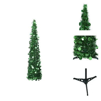 Zdjęcie produktu dla vidaXL Sztuczna choinka Pop-Up Zielona 150 cm PET - Choinki świąteczne