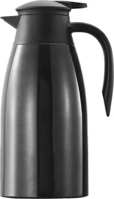 Produktbild von 2L Edelstahl Thermoskanne Isolierkanne Thermosflasche Kaffeekanne Doppelwandig