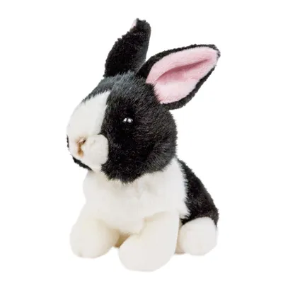 Produktbild von Kuscheltier Hase 16 cm schwarz/weiß