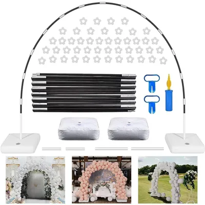 Immagine prodotto di Kit per arco di palloncini, decorazione per feste, ghirlanda, ideale per compleanni e matrimoni, riutilizzabile