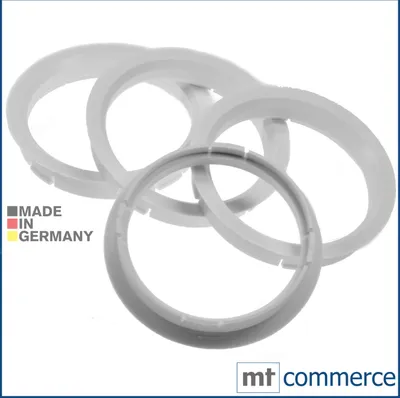 Produktbild von 4X Zentrierringe 72,5 x 65,1 mm weiß Felgen Ringe  Germany