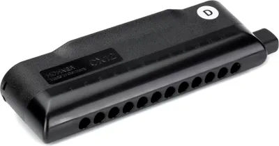 Produktbild von HOHNER CX-12 Chromatische Mundharmonika, D-Ton, Schwarz (7545-D)