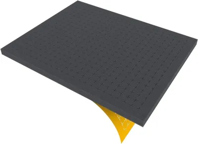 Schaumstoffeinlage Raster 14 x 14 mm für Koffer Schublade 15 mm hoch