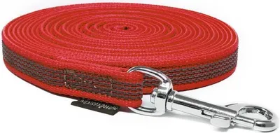 Produktbild von Mystique® Gummierte Schleppleine 12mm ohne Handschlaufe Standard Karabiner rot 7,5m