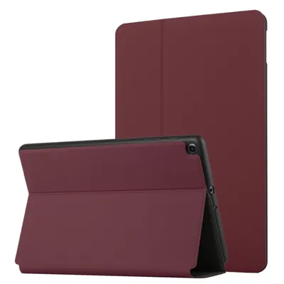 Productafbeelding van Beschermhoes voor de Huawei MatePad T10 / T10s, type: flip case, kleur: wijnrood