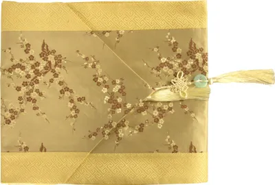 Obrázok produktu pre Jemné Asianliving čínske stolové bežec kvety béžová 33x190cm čínsky japonský orientálny ázijský štýl hodvábnej tkaniny