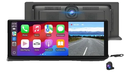 Immagine prodotto di Dashcam per auto, doppio obiettivo, risoluzione 4K, CLP20 con telecamera posteriore, SENZA scheda TF