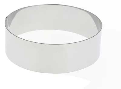 Obrázek produktu pro Forma na dort, nerezová ocel, výška cca 4,5 cm, průměr 75 cm