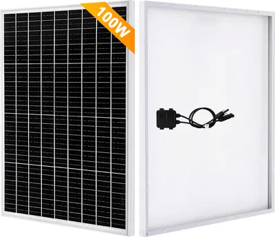 Produktbild von 100W Solarmodul Solarpanel PV Solarzelle Monokristallin Photovoltaik Wohnmobil 0% MwSt