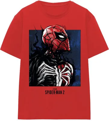 Immagine prodotto di Spider-Man 2 - Maglietta "Gamerverse Symbiote Parker" da donna TV25761 (XL) (Rosso)