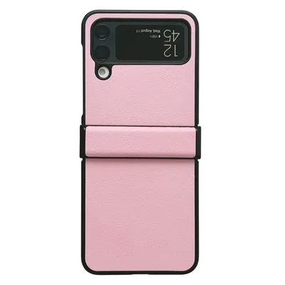 Productafbeelding van Beschermhoes voor Samsung Galaxy Z Flip4 5G, beschermende hoes, achterkant, bumper, transparant, kleur: roze