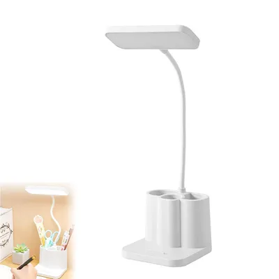 Produktbild von Schreibtischlampe,wiederaufladbare Plug-in-Farbwechsellampe,3-stufige Farbtemperatur Augenschutz,mit Stifthalter,für Schülerschreibtische u.Nachtlesen