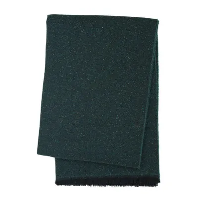 Obrázek produktu pro SCANquilt vlněný pléd MILÁNO melange tm. zelená 48% vlna 25% polyamid 12% viskóza 10% hedvábí 5% Kašmír 65 x 200 cm