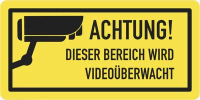Produktbild von Sicherheitswarnaufkleber - 12x6cm Aufkleber zum Aufkleben an der Innenseite