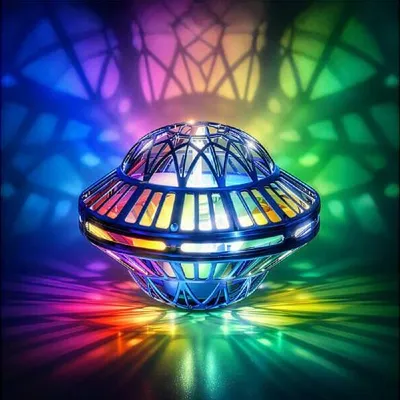 Image de Balle volante OVNI LED RVB rechargeable
