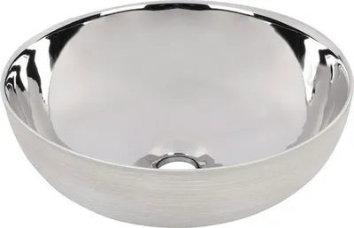 Produktbild von Differnz Aufsatzwaschbecken Shine 40 x 40 cm silver matt/glänzend 38.010.65