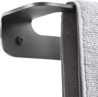 Produktbild von HOLZBRINK Handtuchhalter Bad Wandmontage, Handtuchstange Rohstahl mit Klarlack, Single 60x8x5 cm, 1 Stück, HLW-600-0000