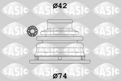Obrázek produktu pro Faltenbalgsatz, Antriebswelle SASIC 4003470