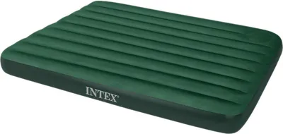 Produktbild von INTEX Luftbett Downy Queen 203x152x22 cm grün Vinyl 2-in-1 Ventil beflockt