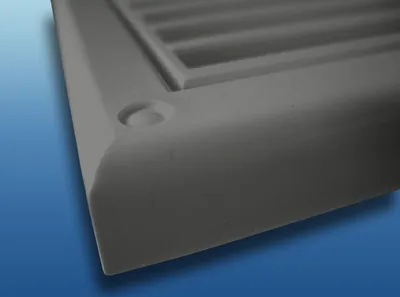 Produktbild von Lüftungsgitter MV mit Flansch Größe: Ø125 186x186mm Farbe: grau