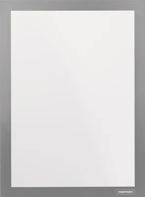 Imagen del producto de Marco magnético Magnetoplan, modelo Magnetofix 1131901, tamaño A4, color gris, pack de 2 unidades.