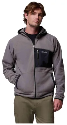 Zdjęcie produktu dla Bluza Columbia Forro polar con capucha Columbia Fast Trek Overlay Full Zip gris sombra dla Męskie