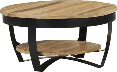 Produktbild von vidaXL Couchtisch Raues Massives Mangoholz 65x32 cm