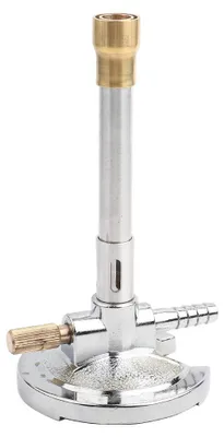 Bunsenbrenner mit Nadelventil, Flammenstabilisator, Gasregler, 1 Stück