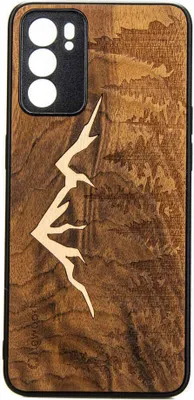 Produktbild von Holzhülle Bewood für Oppo Reno 6 5G Imbuia-Gebirge