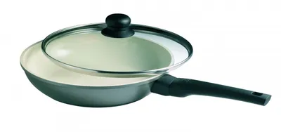 Produktbild von ROHE Germany Aluminium-Schmorpfanne Visiona, 28 cm, mit Keramikbeschichtung, mit Glasdeckel