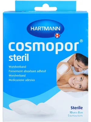 Produktbild von Cosmopor steril 10 x 8cm, Pack: 5 Stück