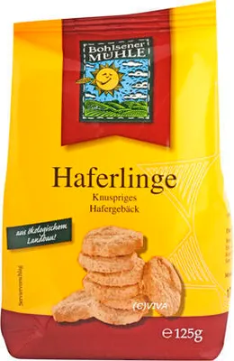 Produktbild von Bohlsener Mühle Haferling- Knuspriges Hafergebäck - 125g
