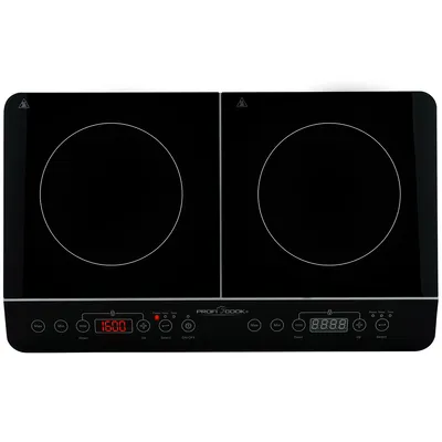 Produktbild von ProfiCook® Induktionskochplatte 2 Platten | heiß in Sekundenschnelle | 10 Stufen | Timer | 60° bis 240°C | Induktionskochplatte | PC DKI 1067