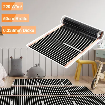 Produktbild von Bettizia elektrische Fußbodenheizung, Komplettset 1 m², 220 W/m²