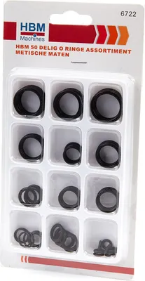 Immagine prodotto di Set-kit guarnizioni O-ring aria condizionata, assortimento per auto A/C compressore e sanitari professionali ,per raccordi,guarnizione riparazione, 50 pezzi